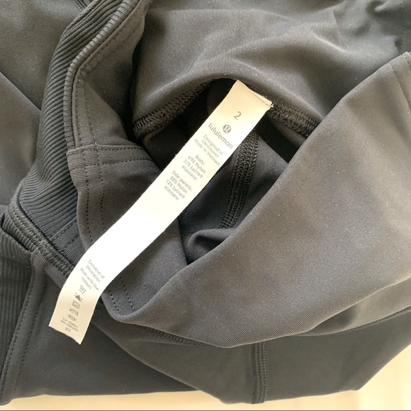 Lululemon Black Wunder Under HR Tight *Rib Luxtreme 28" 2 - Picture 8 of 10